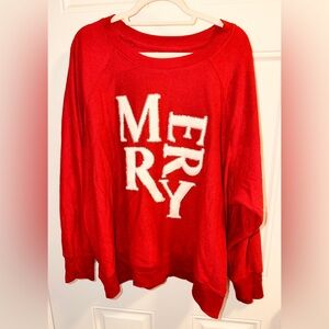 Maurices Red Merry Women's Sweater